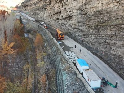 محور کلاردشت به مرزن‌آباد ایمن‌سازی شد