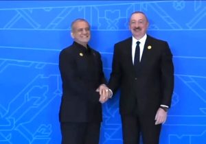 استقبال الهام علی‌اف از پزشکیان