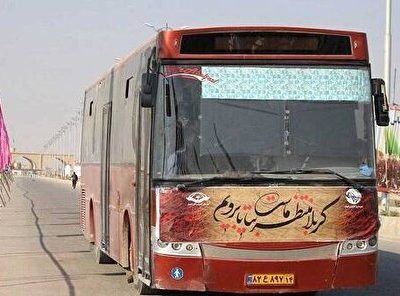 اتوبوس برای جابه‌جایی زائران اربعین تأمین می‌شود