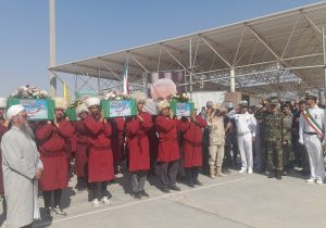 پیکر ۴۴ شهید تازه تفحص شده وارد کشور شد