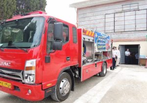 دو خودروی جدید به ناوگان آتش‌نشانی نوشهر اضافه شد