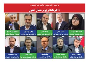 10 فرماندار برتر شمال کشور