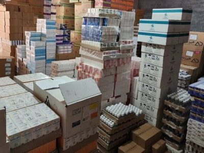 کشف داروهای حیاتی و شیرخشک احتکاری در قائم شهر