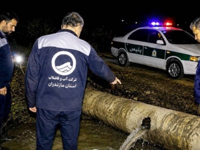 برداشت غیرمجاز شبانه آب آشامیدنی از خط انتقال آمل ـ بابلسر برای کشت دوم برنج